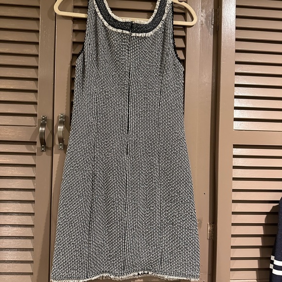 Bailey 44 Black & White Sleeveless Tweed dress Size 8 - Picture 5 of 12